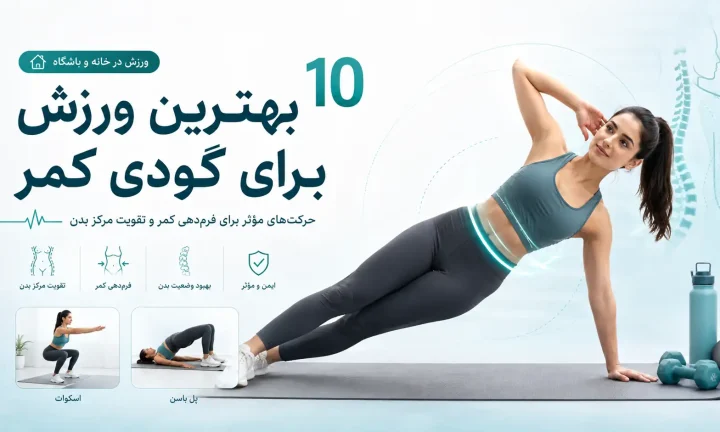 ۱۰ بهترین ورزش برای گودی کمر و فرم ساعت شنی